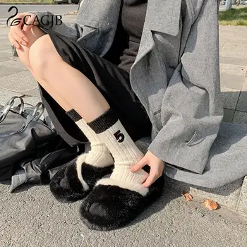 1 çift Moda 5 Gül Çiçek Nakış Uzun Çorap Kızlar Termal Sıcak Ekip Çorap Rahat Kış Kalın Kaşmir Yün Kadın Çorap