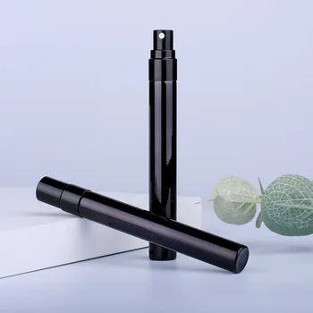 10ml Siyah Elektroliz Sprey Şişesi Taşınabilir Mini Parfüm Sprey Şişesi Doldurulabilir Sprey Kavanoz Kozmetik Kapları