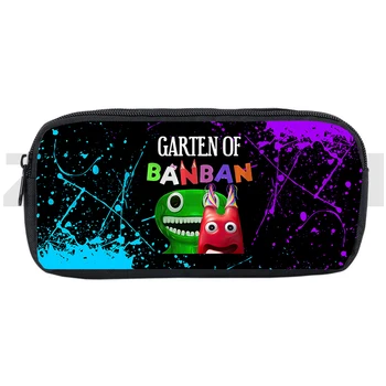 2023 Yeni 3D Garten of BanBan 2 kalem Kutusu Makyaj Çantası Kadın Kozmetik Çantası Fermuarlı Depolama Okul Malzemeleri Çocuk Kawaii Kalem Çantası