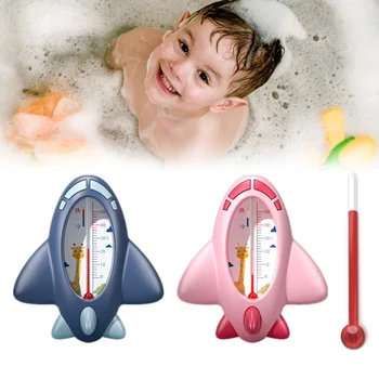 2023 Yeni Uçak Bebek Banyo Duş su termometresi Güvenli Sıcaklık Sensörü Bebekler için Yüzen Su Geçirmez Duş Termometresi