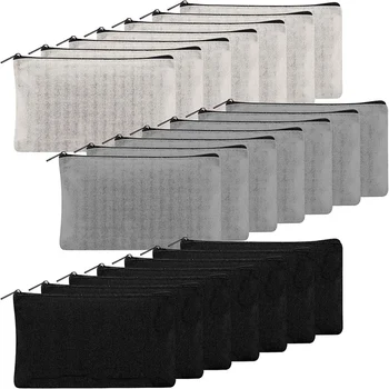 21 Paket Fermuarlı Kalem Çantası Kalem Çantaları Fermuarlı Kalem Torbalar Toplu Düzenlemek İçin Depolama Ofis Malzemeleri