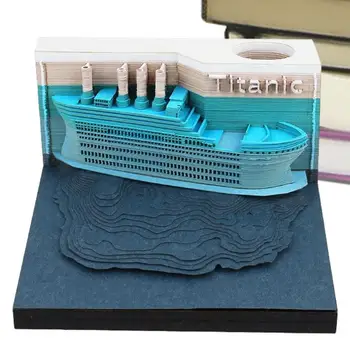 3D hatırlatıcı not defteri Not Kağıtları İle led ışık 3D Memo Sanat Tatil Hediye Akülü Masa Süsü Çalışma Odaları İçin Yurt Okulları