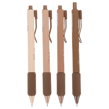 4 adet Basın Tipi Kalem Dekoratif Mürekkep Kalem Plastik Kalem jel mürekkep kalemi Yenilik Mürekkep Kalem Taşınabilir Jel Kalem