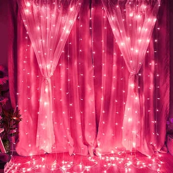 6x3 / 6x2 / 6x1m LED Icicle Dize İşıklar Noel Peri İşıklar Garland Açık Ev Düğün Parti İçin Perde Bahçe Dekorasyon