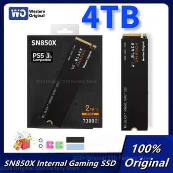 8 tb SİYAH SN850X 1 TB 2 TB 4 TB Dahili Oyun SSD Gen4 PCIe M. 2 2280 Katı Hal Sürücü 7300 mb/s'ye kadar Playstation 5 PC İçin ps5