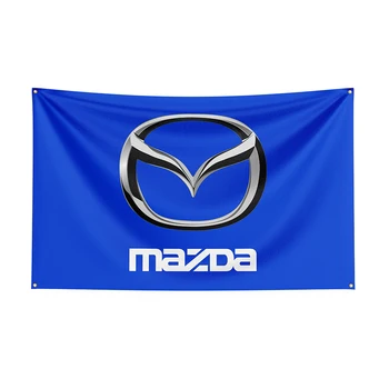 90x150cm Mazdas bayrak Polyester Prlnted yarış araba afiş dekor için 1