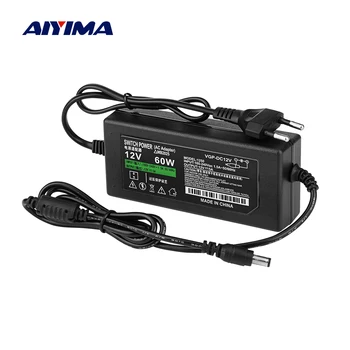 AIYIMA 12V Amplifikatör Güç Kaynağı Ünitesi ABD, AB Tak Adaptörü 12V 5A AC220V To DC12V Güç Adaptörü TPA3116 TPA3118 Amplifikatörler