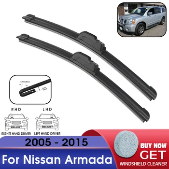 Araba sileceği Bıçak Ön Cam Ön Cam Kauçuk Dolum Silecek Nissan Armada 2005-2015 İçin LHD / RHD 24