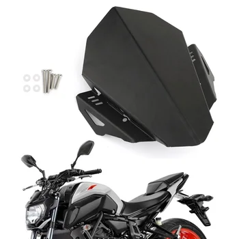 Areyourshop Yamaha MT-07 2018 2019 Ön Cam MT07 CNC Saptırıcı Alüminyum Cam Motosiklet Rüzgar Koruma Siyah