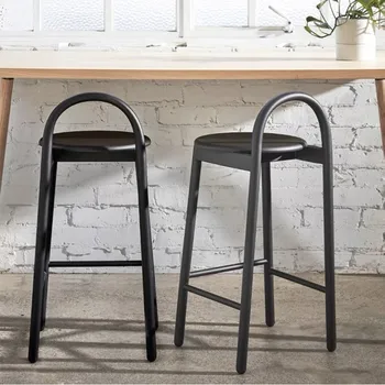 Arkalığı Tasarım Bar Taburesi Sandalyeler Rahatlatıcı Yemek İskandinav Bar Tabureleri Sandalyeler Resepsiyon Taburetes Altos Cocina dış mekan mobilyası