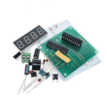 AT89C2051 Dijital 4 Bit Elektronik Saat Elektronik Üretim Paketi DIY Kiti