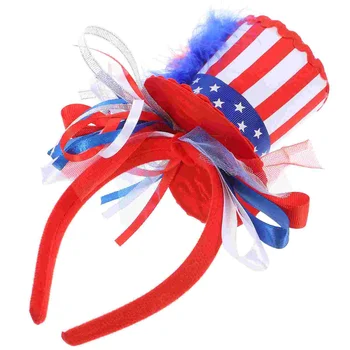 Bağımsızlık günü kafa bandı şapka Bopper kafa bandı vatansever bayrak giyinmek saç aksesuarı