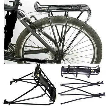 Bisiklet Kargo Rafları Bisiklet Arka bagaj rafı Bisiklet MTB Alüminyum Alaşımlı raf aparatı disk fren / V fren Bisiklet Siyah