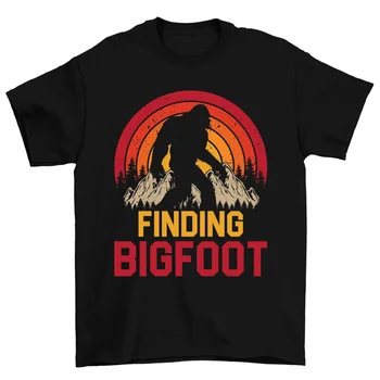 Bulma Bigfoot Retro Güneş Sasquatch İnanıyorum T Gömlek