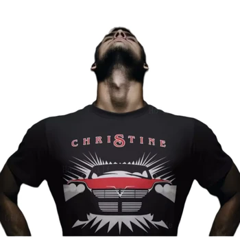 Christine Klasik Korku Filmi Eski Araba Siyah Cilt Affinity Spor T-Shirt