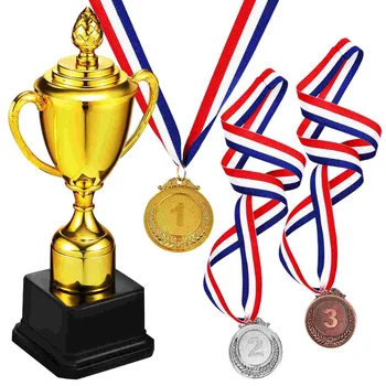 Clispeed Ödülü Trophy Kupası Birincilik Kazanan Ödül Çocuk Ödülleri 3 Madalya Plastik Spor Etkinliği Oyunu