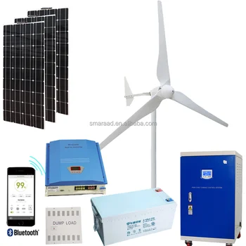 Ev Çiftliği Elektrik Tüketimi için Yatay Rüzgar Türbini 3KW10KW 48V 220V Açık Deniz ve Kara Çözümleri