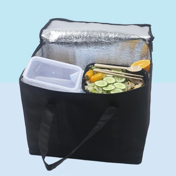 Fonksiyonel Su Geçirmez Soğutucu Çanta Piknik Yalıtımlı yemek kabı Katlanabilir Buz Paketi Taşınabilir Gıda Termal Çanta İçecek Taşıyıcı Teslimat