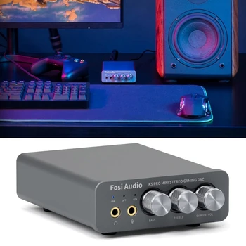 K5Pro Oyun DAC kulaklık amplifikatörü Mini HiFi Stereolar Dijitalden Analoglara Ses Dönüştürücü USB Tip C / Optik
