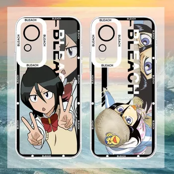 Karikatür Anime Ağartıcı Telefon kılıfı Xiaomi Redmi İçin Not 10 12 11 Pro Lite Proplus Pocox3GT F3 Şeffaf Yumuşak TPU Telefoon Kapak