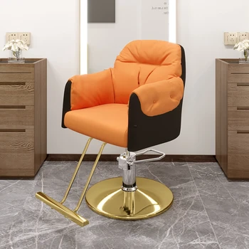 Kesme salon sandalyeleri Recliner Pedikür kuaför taburesi Döner Sandalye Şekillendirici Yüksek Tabure Esteticienne Berber Mobilyaları