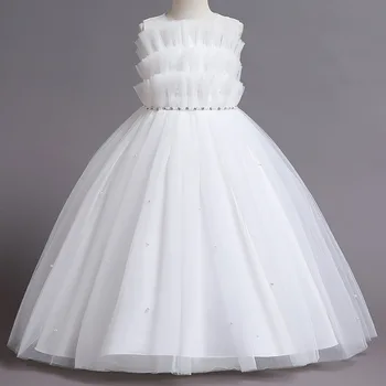 Kızlar Günlük Elbiseler Prenses Tarzı Kabarık Etek Çocuk Giyim Kore Muhteşem Yüksek Kalite Topraklar Örgü Ipliği