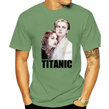 Leonardo DiCaprio Titanic Tee Kısa Kollu pamuklu tişört Kadın ve Erkek(1)