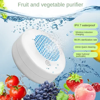 Meyve Ve sebze yıkama makinesi ABS + elektronik bileşenler USB Kablosuz Gıda Temizleyici Meyve, Pirinç, Fasulye, Et
