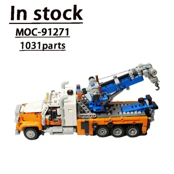 MOC-91271 Yarım Ölçekli Ağır Çekici Kamyon Monte Yapı Taşı Modeli * 1031 Parçaları Doğum Günü Oyuncak Hediye Yetişkinler ve Çocuklar için