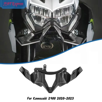 Motosiklet Aksesuarları Ön Tekerlek Gaga Burun Koni Kapak Kawasaki Z900 2020-2023 Düşük Far Fairing Aerodinamik Winglets