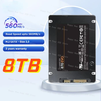 Orijinal yüksek hızlı 870EVO 4TB 2.5 İnç SSD 2TB Dahili katı hal diski ssd sata 1TB HDD Sabit Disk SATA Dizüstü Masaüstü İçin PS5