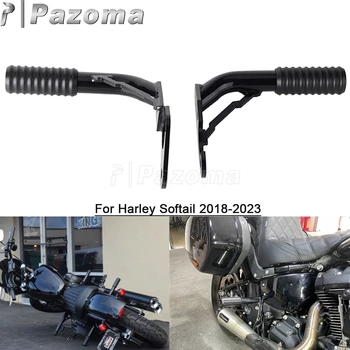 PAZOMA Arka Crash Bar Karayolu Yolcu Mandal Koruyucu İçin Harley Softail Sokak Bob Düşük Binici S ST Yağ Bob Standart FXST 18-23