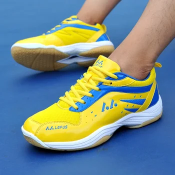 Profesyonel Öğrenciler Genç Badminton Spor Eğitmenler Sarı Mavi Unisex Voleybol Tenis spor ayakkabıları Masa Tenisi L05