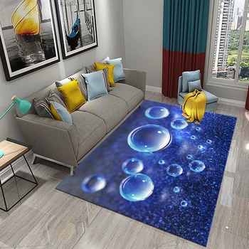 Renkli cam küre Halı Modern Yaratıcı Dekor Kilim Ev Oturma Odası Paspaslar Başucu Kanepe kaymaz Alan Kilim Yatak Odası Halı