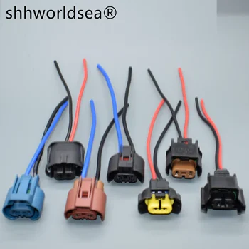 shhworldsea 1 Adet H8 / H4/H7/H11/9005 / 9006 Oto Araba Halojen Ampul Soket Güç adaptör fiş Bağlayıcı kablolama kablo Demeti