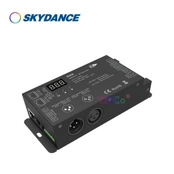 Skydance DSA 5 V-24 V 12 V DMX512 SPI Dekoder DMX sinyal dönüştürücü IC RGB RGBW WS2812 WS2815 LED şerit denetleyici 2.4 G RF uzaktan