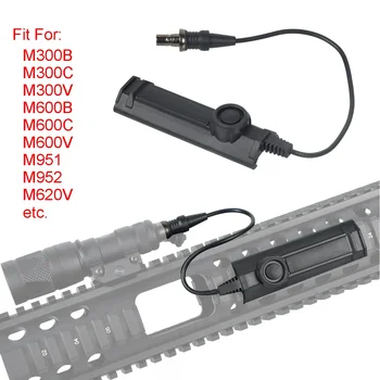 Taktik SureFire X300 Ultra M300 M600 Silah El Feneri Uzaktan Çift Fonksiyonlu Anahtarı avcı ışığı Sabit Anlık Kontrol