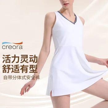 Tenis Elbise Kadınlar için Golf Kıyafeti Cepli Badminton Giyim Hızlı Kuru Spor Koşu yoga kıyafeti Aktif Giyim 2023