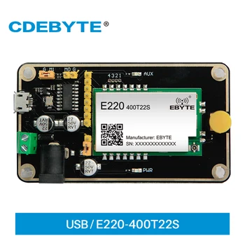 Test Kurulu Kiti E220-400T22S Kablosuz Seri Port Modülü USB Kurulu RF Modülü CDEBYTE E220-400TBL-01