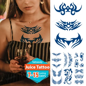 totem tribal geçici dövme suyu mürekkep doğal jel meme bel vücut boyama uzun ömürlü dövme etiket kadın erkek seksi