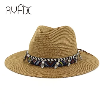 Ulusal tarzı rahat kişiselleştirilmiş güneş rahat hasır şapka İngiliz tarzı yaz plaj şapkası moda şapka HA116