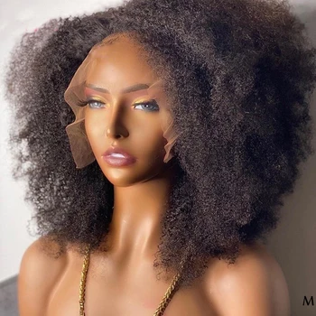 Uzun 26 inç Doğal Siyah Yumuşak Yaki Sapıkça düz saç Peruk Kadınlar İçin Doğal Saç Çizgisi İle Afro Bebek Saç Tutkalsız PERUK