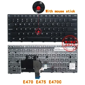 Yeni Laptop ABD Klavye Lenovo ThinkPad E470 E470C E475 dizüstü klavyesi