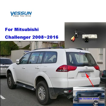 Yessun plaka kamera Mitsubishi Challenger 2008~2016 KOM park geri görüş kamerası ve kamera muhafazası bağlar