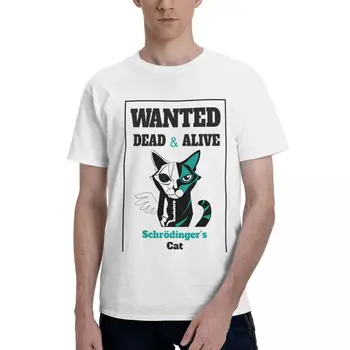 Yetişkin T-shirt Aranıyor Erwin Schrödinger Kedi 11 Yuvarlak boyun En kaliteli Ev Tees Benzersiz Eur Boyutu