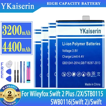 YKaiserin Pil İçin Wileyfox Swift 2 Artı 2 Artı 2X / Wileyfox Fırtına STB0115 cep telefonu Batterij + Ücretsiz Araçlar