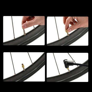 Yüksek Kalite Marka Yeni Dönüşüm Kafası İçin Kauçuk Halka İle bisiklet lastiği Tüp Presta To-Schrader Bisiklet Aksesuarları