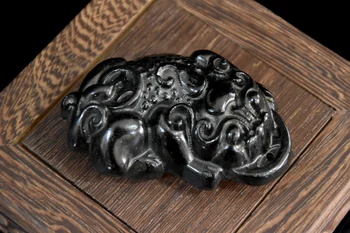 Zarif Hongshan Kültürel Göktaşı (Eski Çin Maskotu. Pixiu) Ev Dekorasyon Süsleri