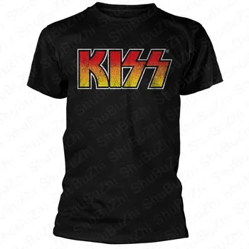 ÖPÜCÜK Rock & Roll Erkekler pamuk t Gömlek Tüm Nite Parti Günlük siyah tişört Yeni Yaz Tshirt euro artı boyutu 4xl 5xl damla nakliye