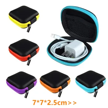 EVA Mini Taşınabilir Kulaklık Çantası bozuk para cüzdanı Kulaklık USB kablosu saklama kutusu Cüzdan Taşıma kılıf çanta Kulaklık Aksesuarları